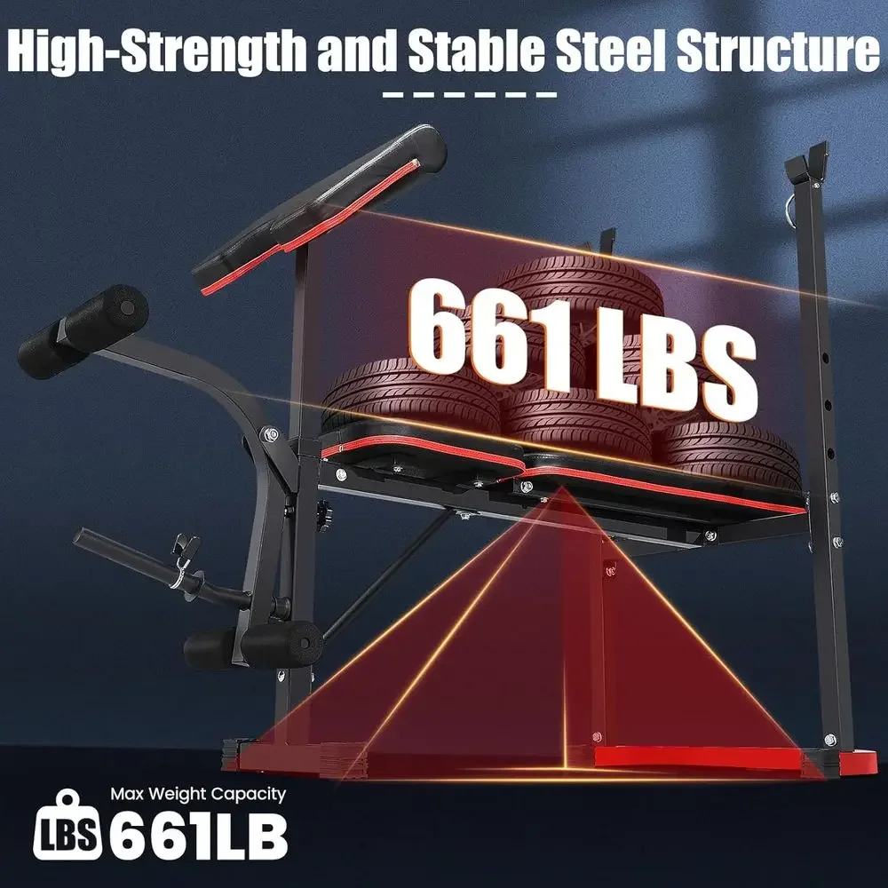 8-in-1 Adjustable Weight Bench - Home Gym Weight Bench 评论和价格
