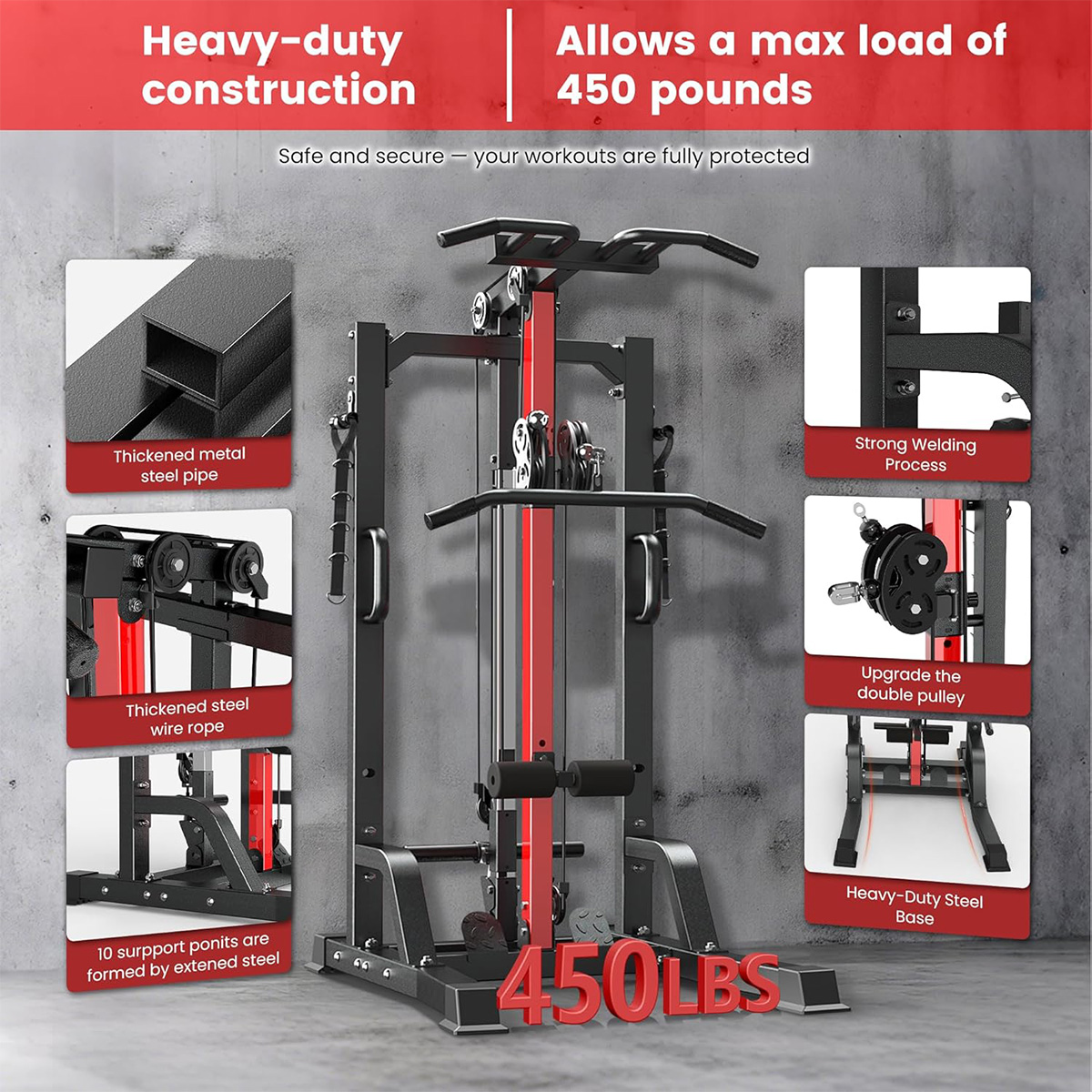 Pooboo Home Gym Machine - High - Home Gym System 评论和价格