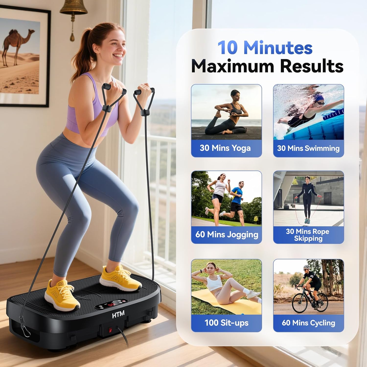 Vibration Plate Fat Burning Fi - Home Gym System 评论和价格