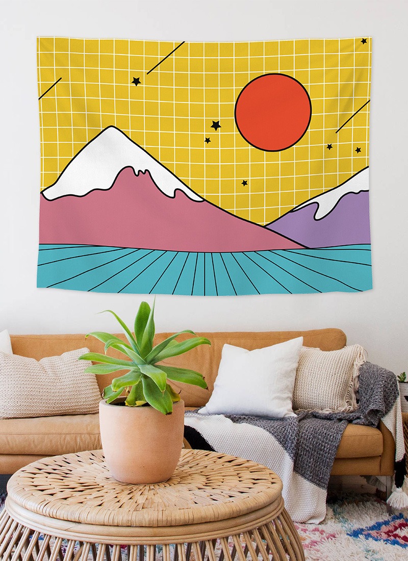 Abstract Cartoon Background Ha - Home Gym Decor 评论和价格