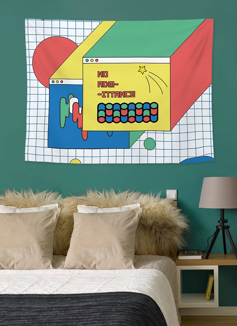 Abstract Cartoon Background Ha - Home Gym Decor 评论和价格