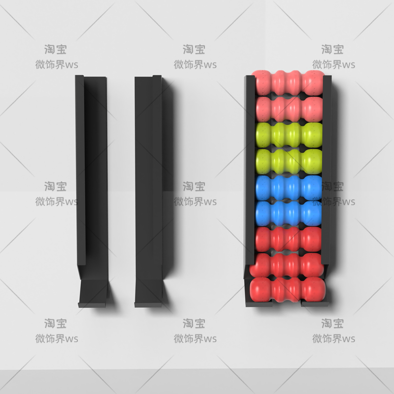 ‌Wall Mounted Sports Ball Rack - Home Gym Yoga Storage 评论和价格