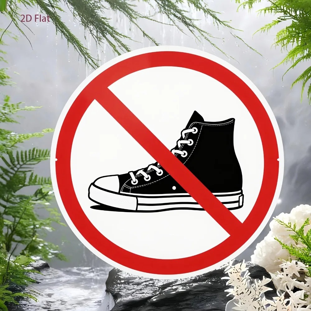 Rustic No Shoes Allowed Sign A - Home Gym Decor 评论和价格
