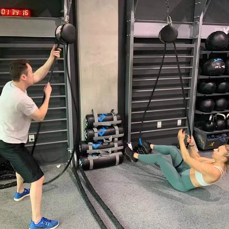 Suspended Climbing Rope Pulley - Home Gym Resistance 评论和价格