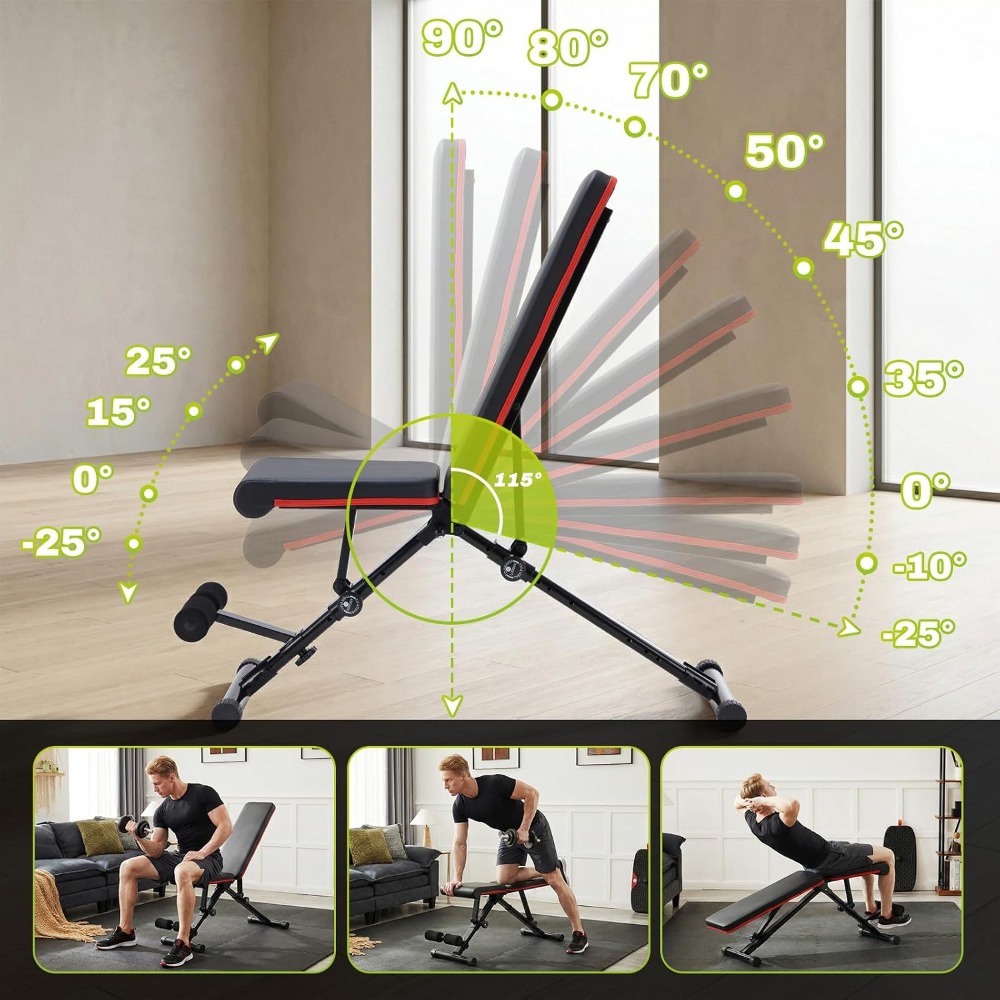 Adjustable Weight Bench for Fu - Home Gym Weight Bench 评论和价格