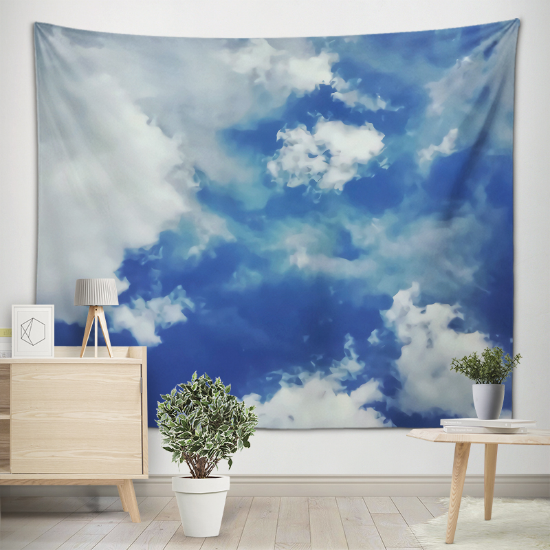 Melodious Clouds Art Tapestry  - Home Gym Decor 评论和价格