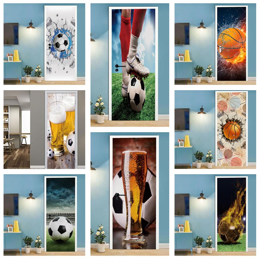 Football Basketball 3D Wallpap - Home Gym Decor 评论和价格