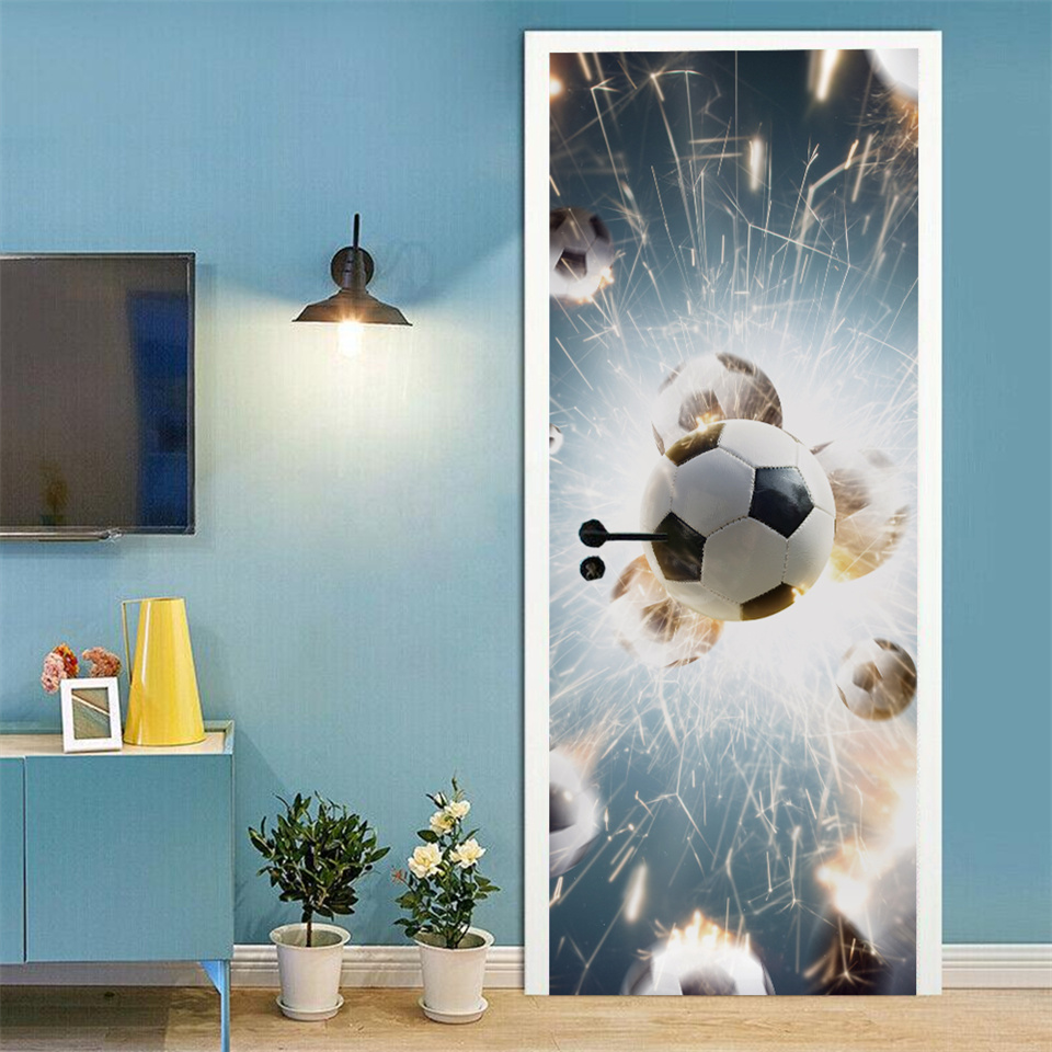 Football Basketball 3D Wallpap - Home Gym Decor 评论和价格