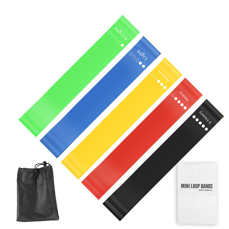 5Pcs TPE Resistance Bands Set  - Home Gym Yoga Storage 评论和价格