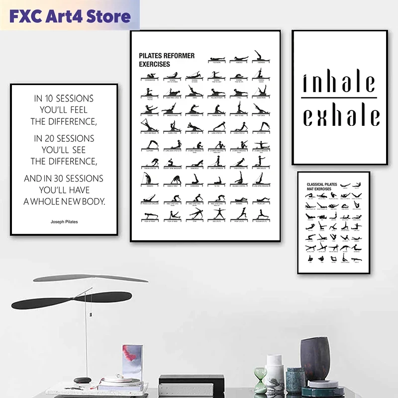 Frameless Pilates Workout Char - Home Gym Decor 评论和价格