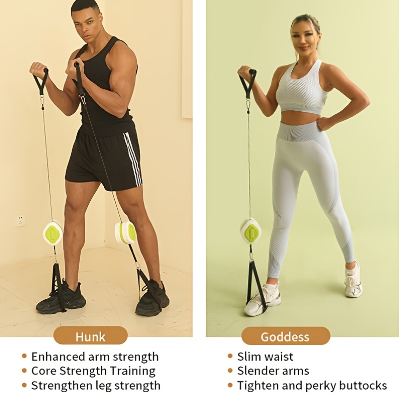 Portable Retractable Cable Tra - Home Gym System 评论和价格