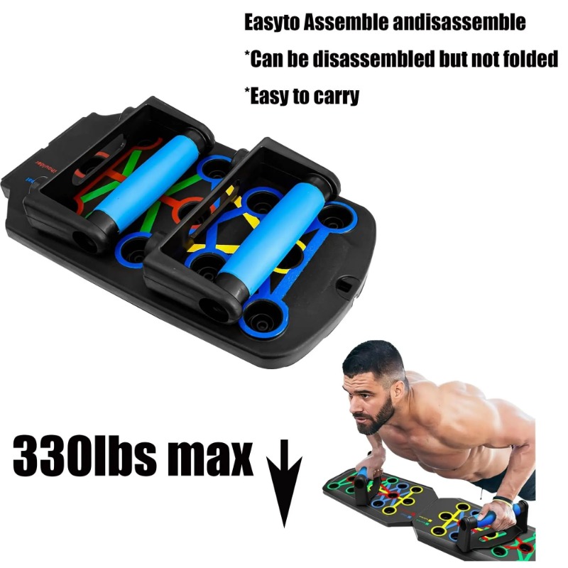 Foldable Push Up Board with Re - Home Gym System 评论和价格